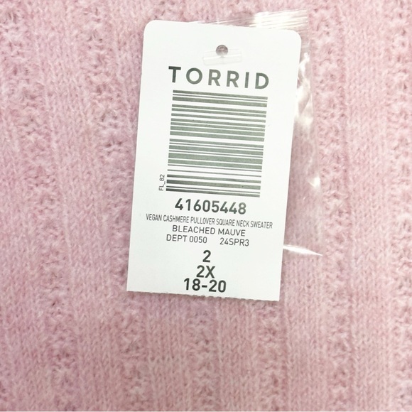 Torrid Vegan Cashmere Square Neck Sweater - Picture 5 of 7